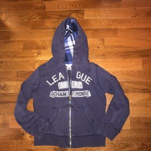 Carters Size 7 Blue Hoodie- great condition